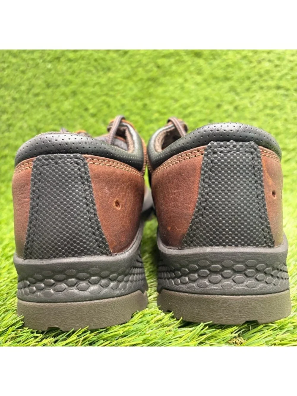 Timberland Pro Titan EV Men Size 9.5 Brown Composite Toe Safety Work Oxford Shoe